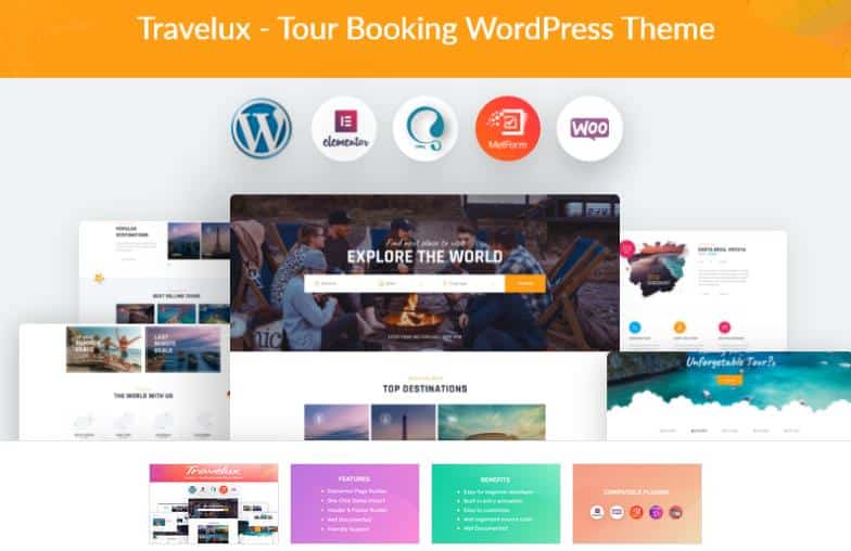Travelux - Tour Booking WordPress Theme