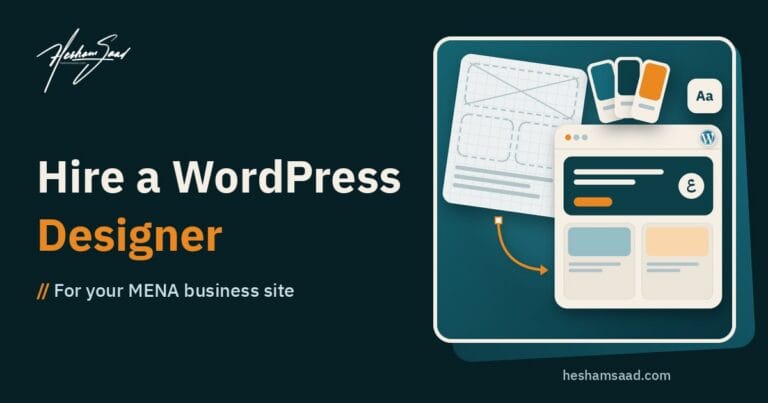Hiring a WordPress designer: a wireframe sketch turned into a finished bilingual WordPress site, with a colour palette and typography